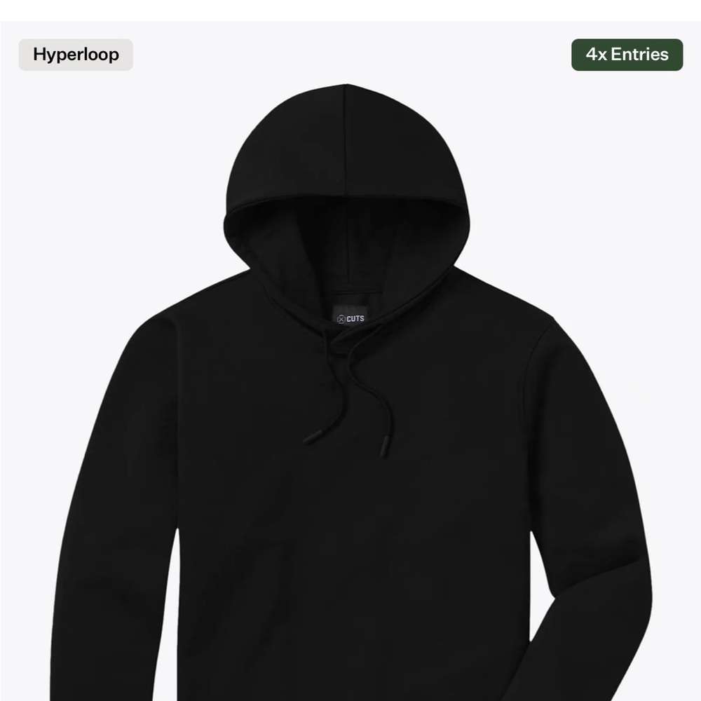 Cuts Clothing Black Hoodie
